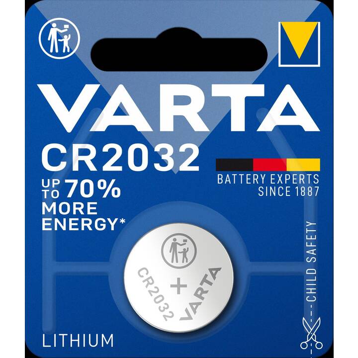 VARTA Batterie (CR2032, Universel, 1 pièce)