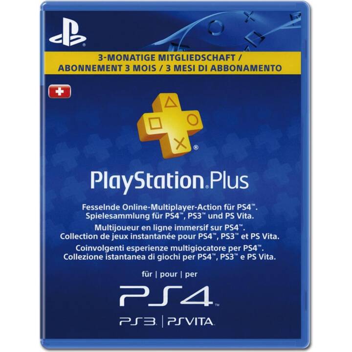 PlayStation Plus Live Card 90 Jour (PKC, FR, IT, DE)