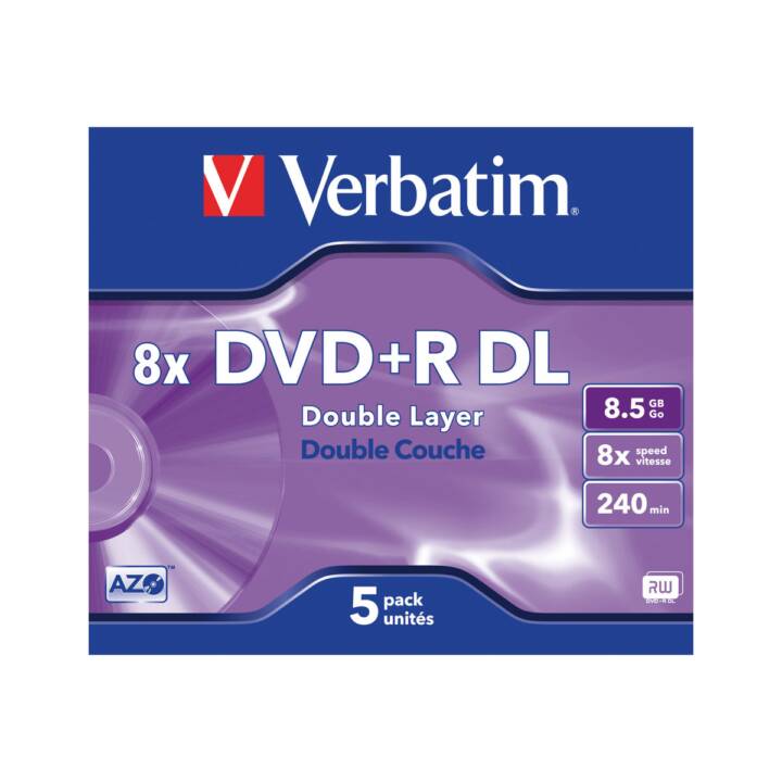 VERBATIM DVD+R (240, 8.5 GB)