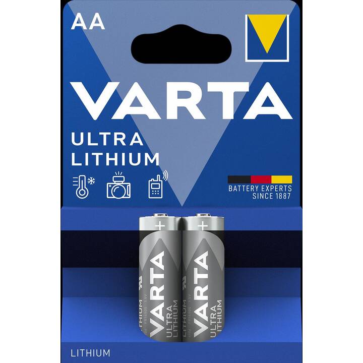 VARTA Batterie (AA / Mignon / LR6, Universel, 2 pièce)