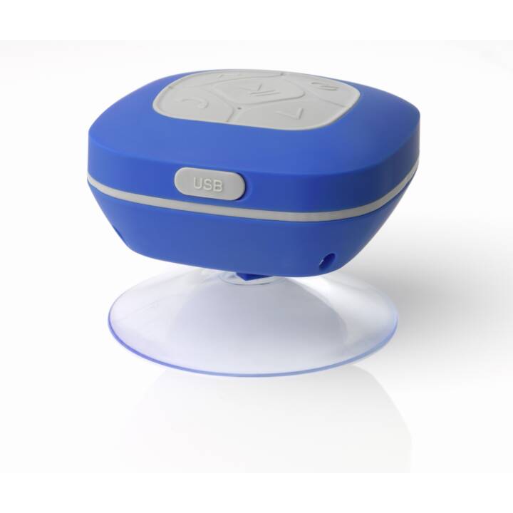 INTERTRONIC Bluetooth-Lautsprecher (Blau, Weiss)