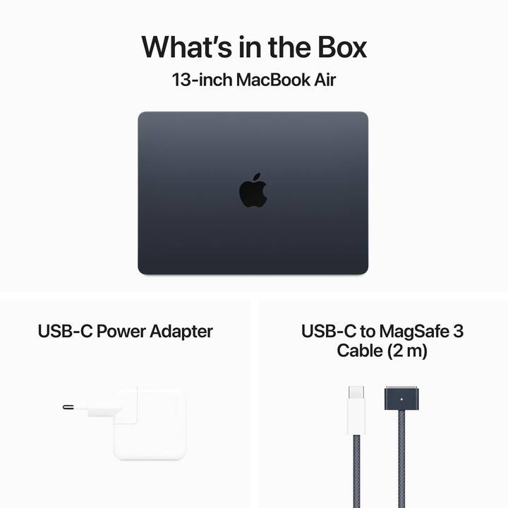 APPLE MacBook Air 2024 (13.6", Apple M3 Chip, 8 Go RAM, 256 Go SSD)