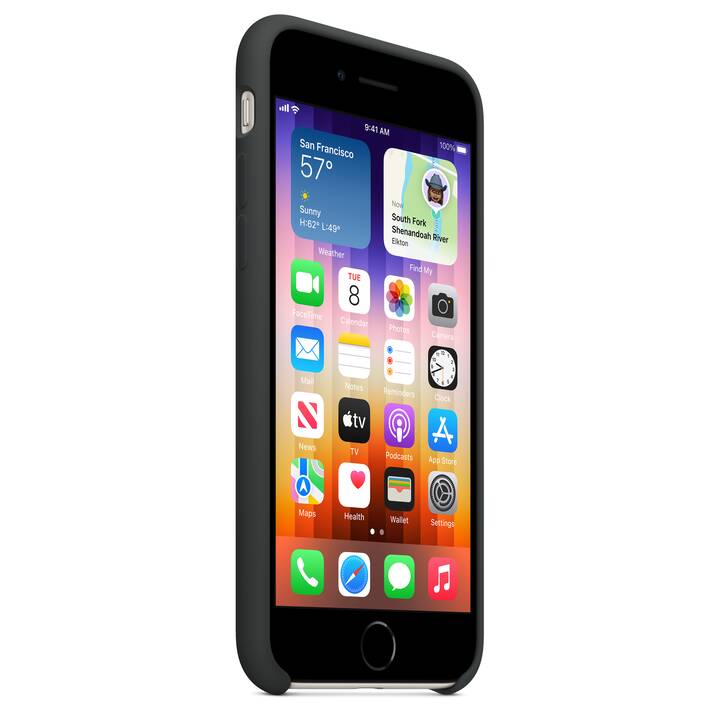APPLE Backcover (iPhone 7, iPhone SE 2022, iPhone SE 2020, iPhone 8, Nero mezzanotte)
