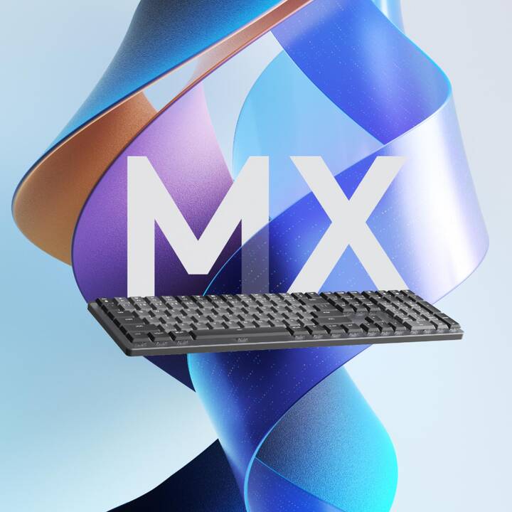 LOGITECH MX Mechanical Wireless Illuminated Performance Keyboard (Bluetooth, Suisse, Sans fil)