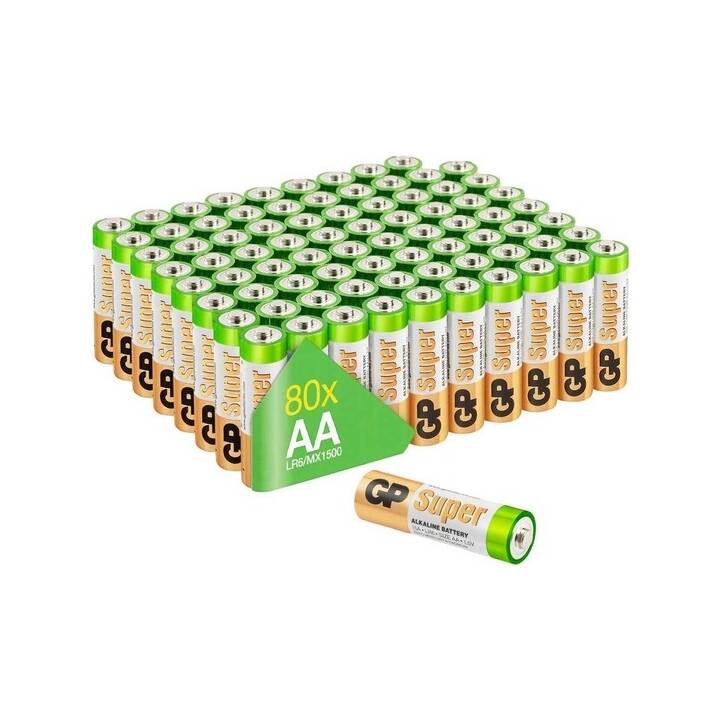 GP Batterie (AA / Mignon / LR6, 80 pièce)