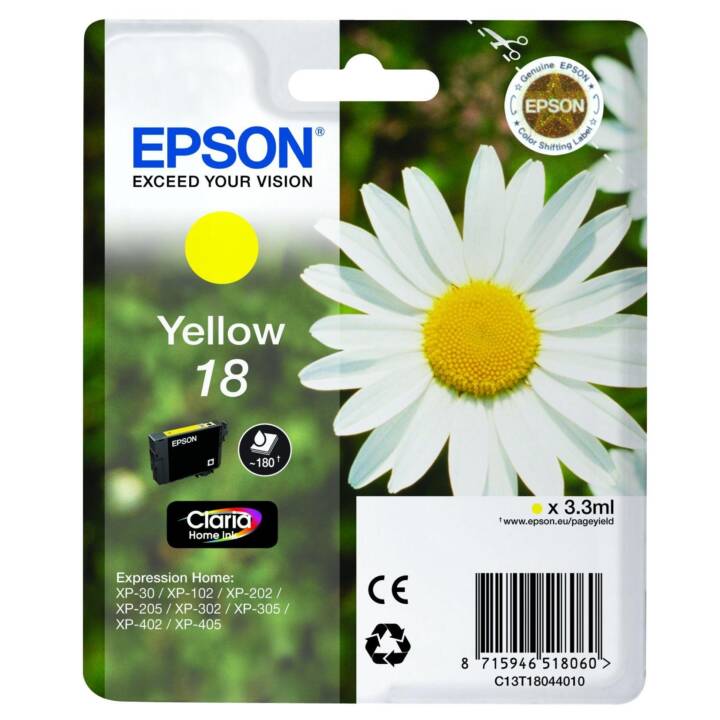 EPSON T18044012 (Gelb, 1 Stück)