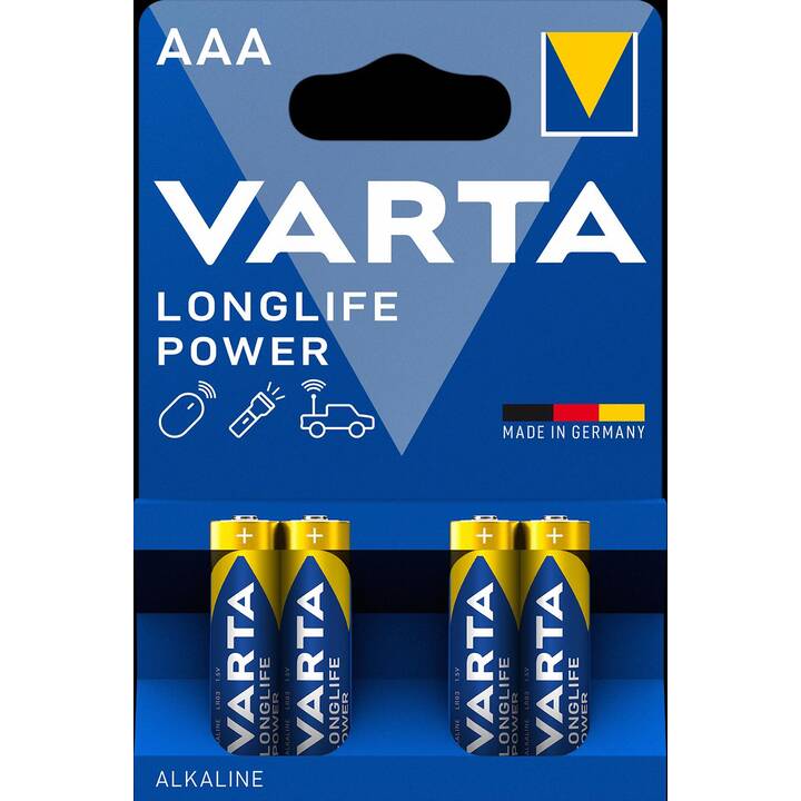 VARTA Batterie (AAA / Micro / LR03, 4 Stück)