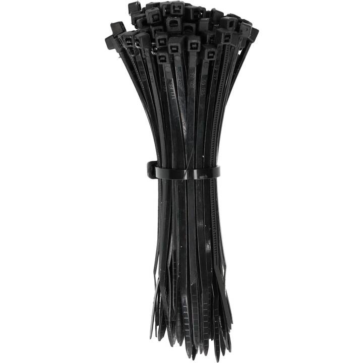 MAX HAURI Kabelbinder schwarz (10 cm, 100 Stück)