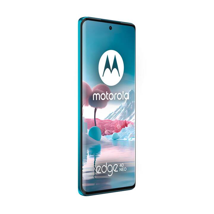 MOTOROLA Edge 40 Neo (256 GB, Bleu, 6.55", 50 MP, 5G)