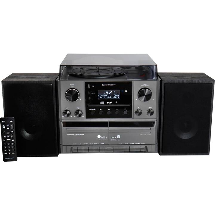 SOUNDMASTER MCD5600 Stereo Receiver (Grau, Schwarz)
