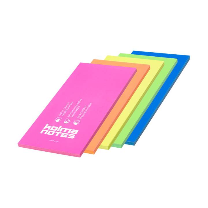 Haftnotizen (99 mm x 210 mm, Farbig assortiert)