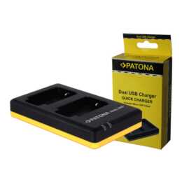 2x Batteria Patona caricabatteria USB DOPPIO per Fujifilm NP-W126
