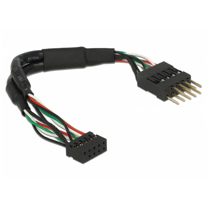 41977 0.12m Weiblich Männlich Schwarz USB Kabel