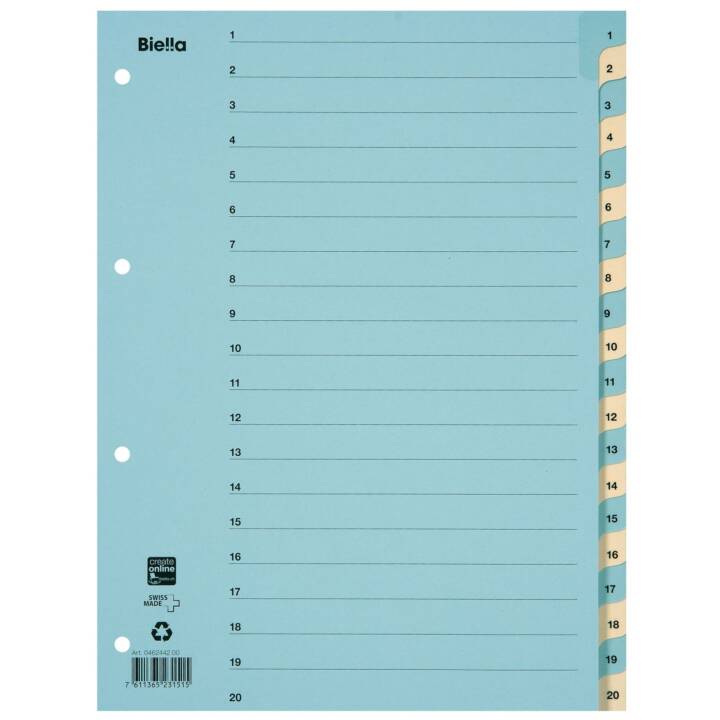 Register Nummerisch (A4)