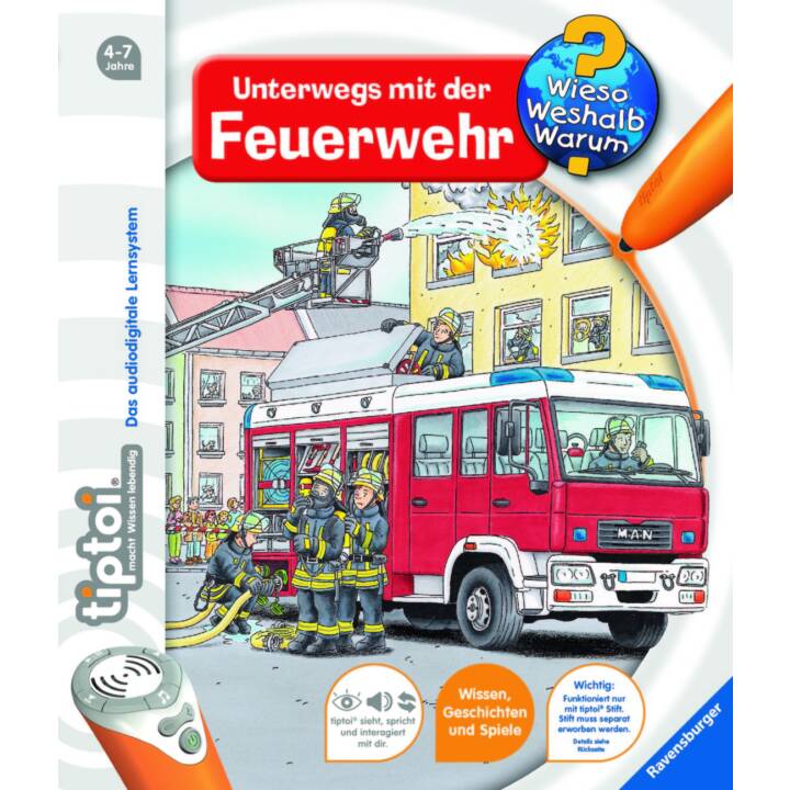 Unterwegs mit der Feuerwehr Lernbuch (DE)