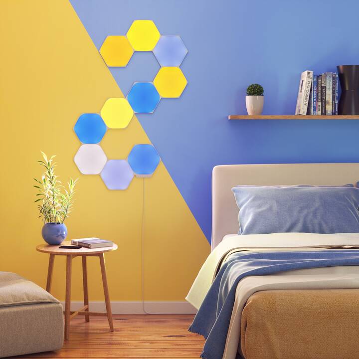 NANOLEAF LED Stimmunglicht Hexagon Panel 3x (Mehrfarbig)
