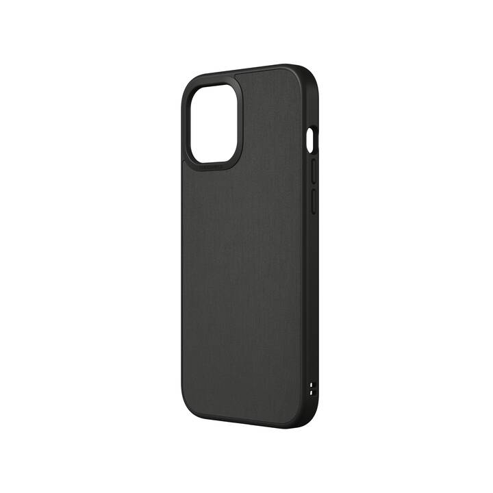Backcover SolidSuit Brushed Steel (iPhone 12 Pro Max, Schwarz)