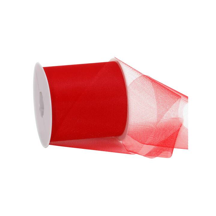Band Tüll 10cmx50m rot