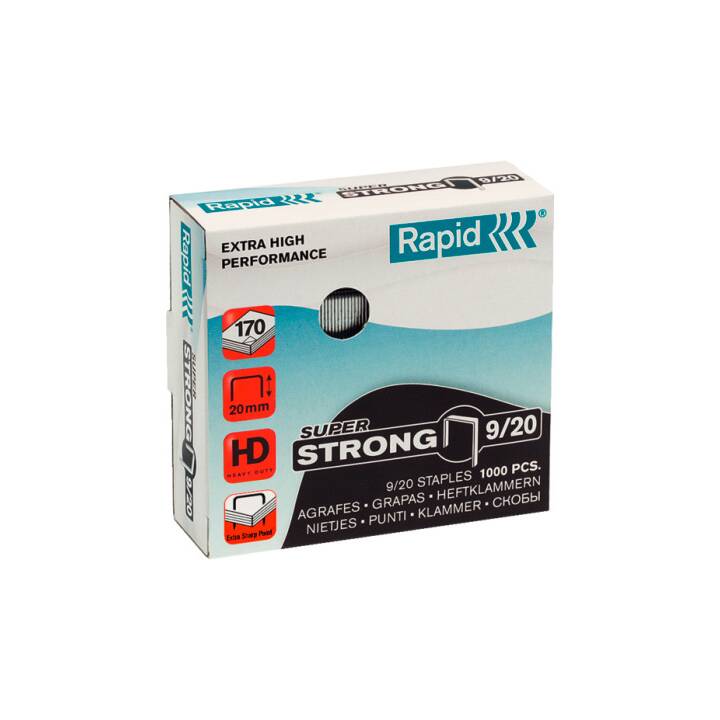 SuperStrong Heftklammern, 9/20 mm