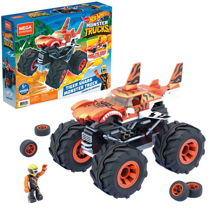 Mega Contrux Hot Wheels Monster Trucks Tiger Shark Monstertruck