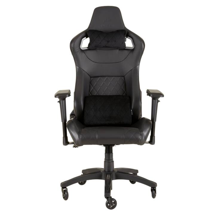 Chaise de jeu CORSAIR T1 Race Gaming, noire  Interdiscount