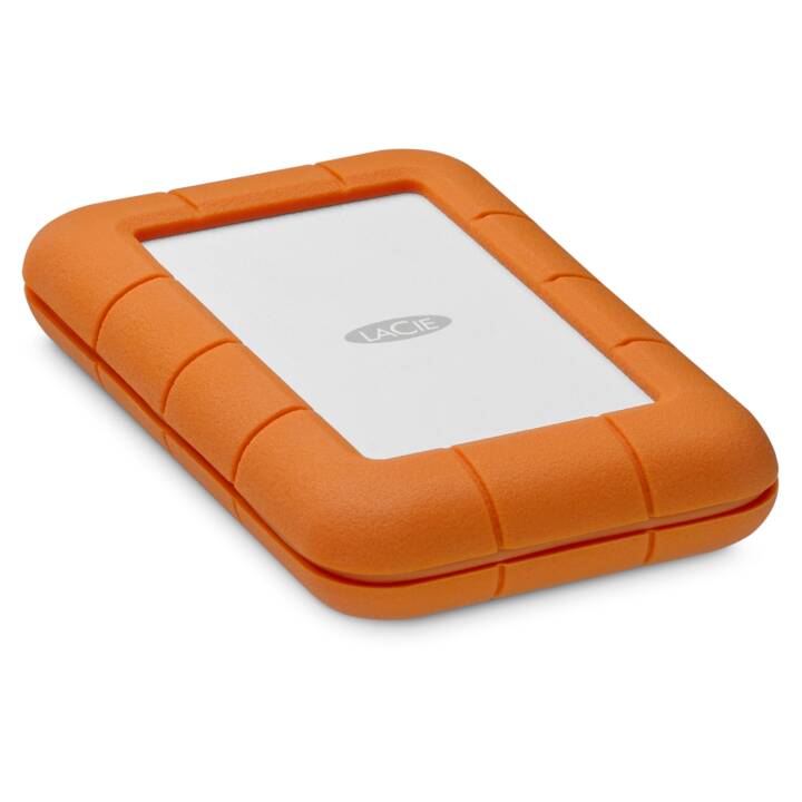 Rugged Secure (USB 3.0, USB Typ C, 2 TB, Orange, Weiss)