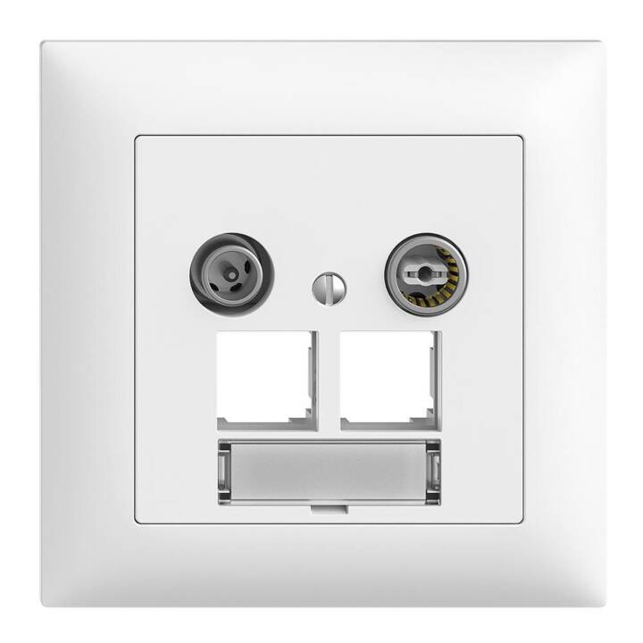 Multimedia-Dose UP 2xRJ45 15dB EASYNET