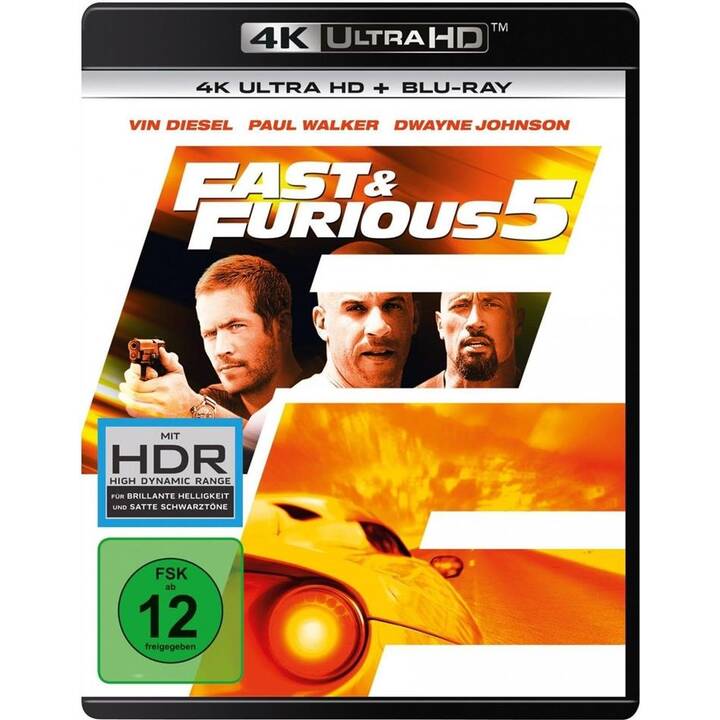Fast & Furious 5 (4K Ultra HD, IT, ES, DE, TR, EN)