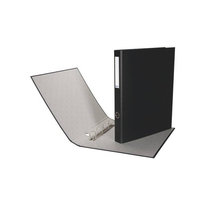 Plasti-Quatro Ringbuch A3 4cm schwarz 4-Ring