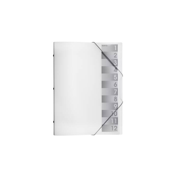 RACER Pendenzenmappe A4 transparent 12-teilig