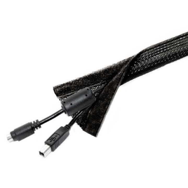 Kabelschlauch 10 m x Ø 45 mm Schwarz