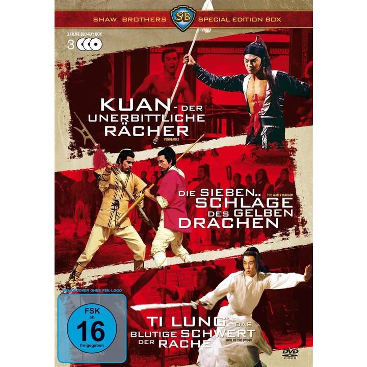 Kuan – Der unerbittliche Rächer / Die sieben Schläge des gelben Drachen / Ti Lung – Das blutige Schwert der Rache (DE, DE, Mandarin)