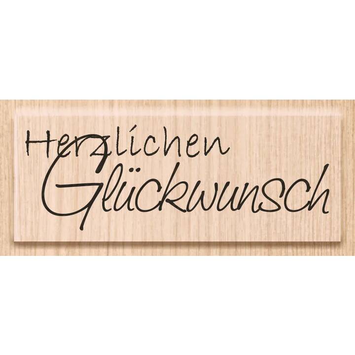 Stempel Glückwunsch 6.5x2.3cm