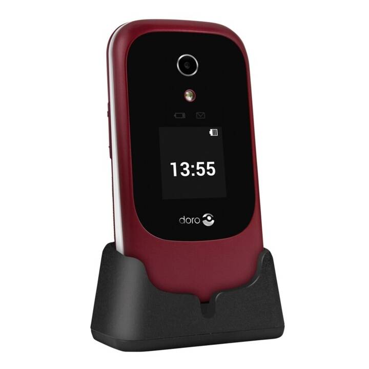 7060 Red White (2.8", 4 GB, 3 MP, Weiss, Rot)