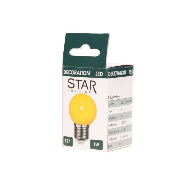 ELEKTROMATERIAL LED Birne Globe (E27, 1.2 W)