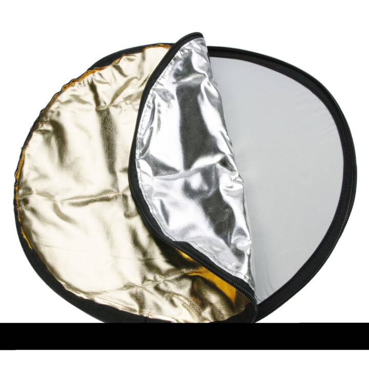 5 in 1 Reflektor (Schwarz, Gold, Silber, Weiss, Diffus, Ø 56 cm)