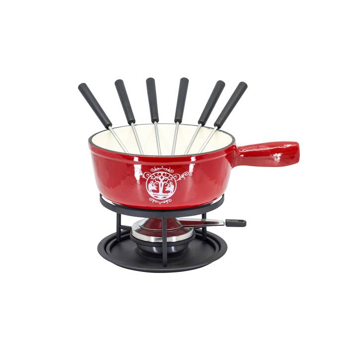 Fondue-Set Guss Hirsch (Käse, 22 cm)