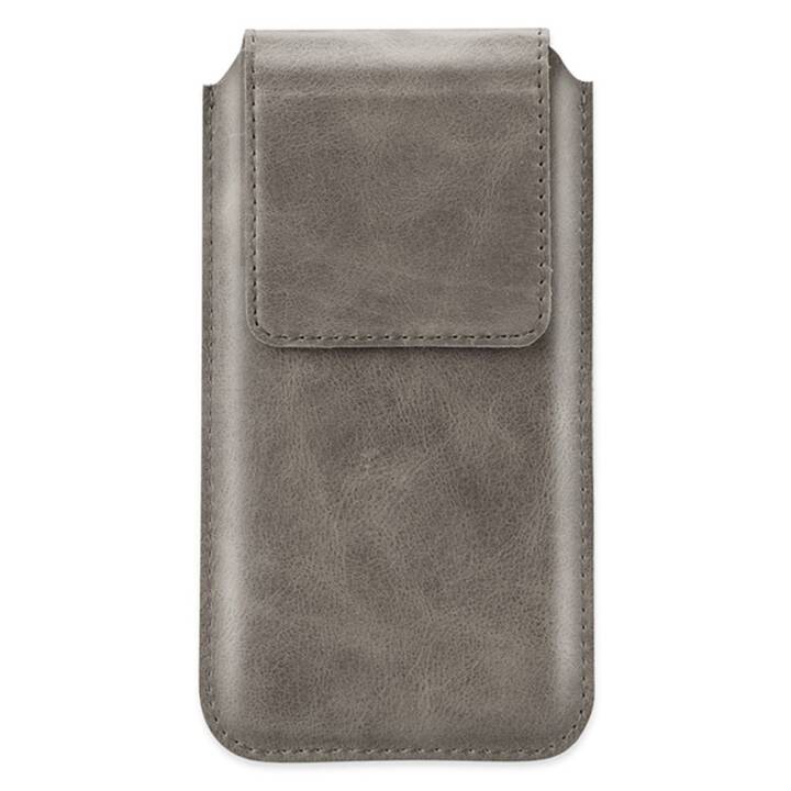 EG Jisoncase Ledertasche für Apple iPhone 7 8 - Grau