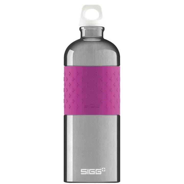Sportflasche (1000 ml, Aluminium, Pink)