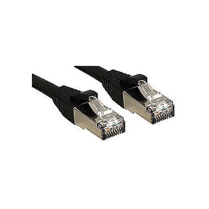 Câble réseau patch cat.6 S/FTP PIMF Premium, cuivre, LSOH, 500MHz, noir, 0,3m
