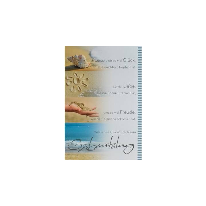 Geburtstagskarte mit Text