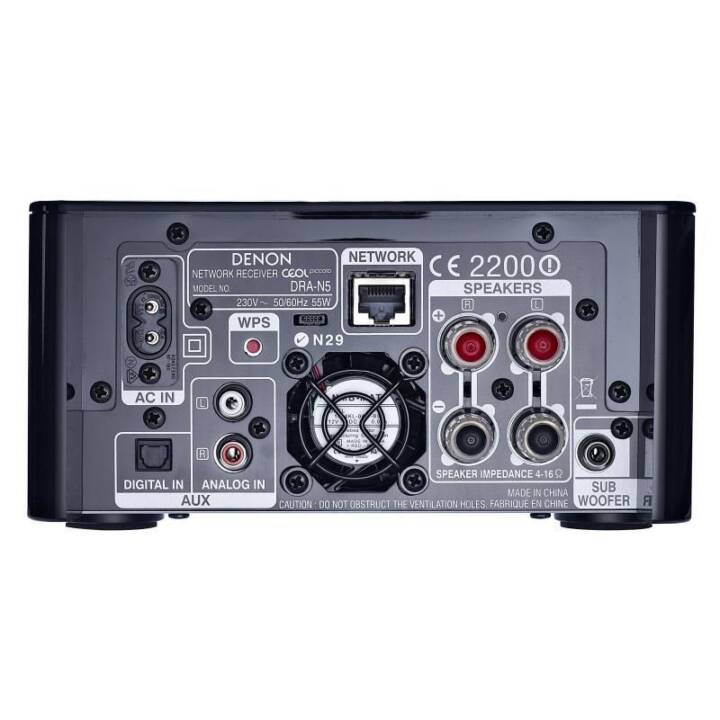 DENON Ceol Piccolo N5 (Schwarz, WLAN, DLNA, AirPlay, Radio,