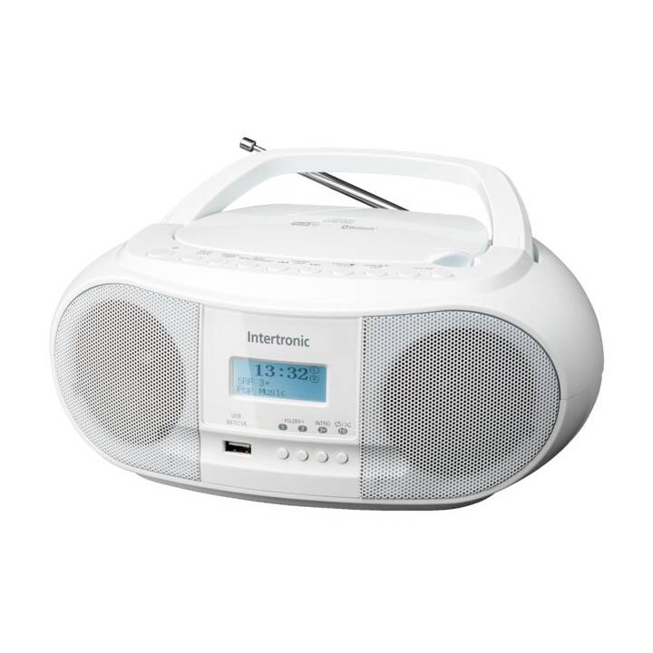 INTERTRONIC CDPlayer Digitalradio (Weiss) Interdiscount
