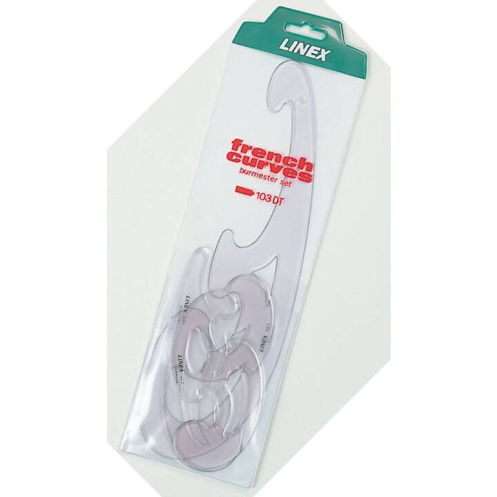 Geodreieck/Dreieck Kurvensatz, 3 Stück