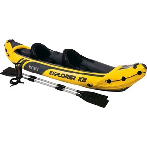 INTEX Wasserboot Explorer K2 Set Yellow/Black