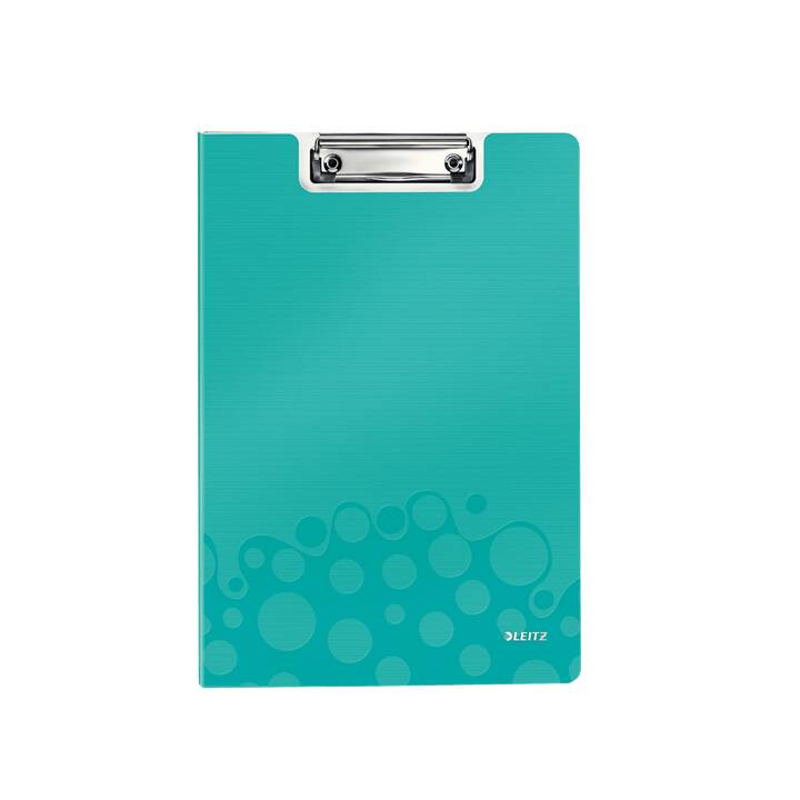 Klemmmappe WOW A4 eisblau metallic