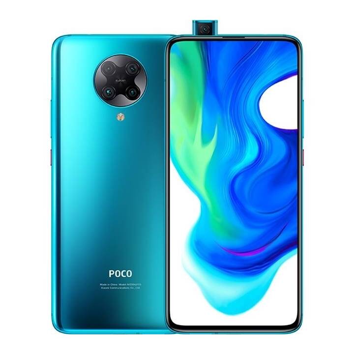 Poco F2 Pro (5G, 6.67", 256 GB, 64 MP, Neon Blue)