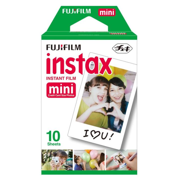 FUJIFILM White Instax Mini film instantané, 10 feuilles