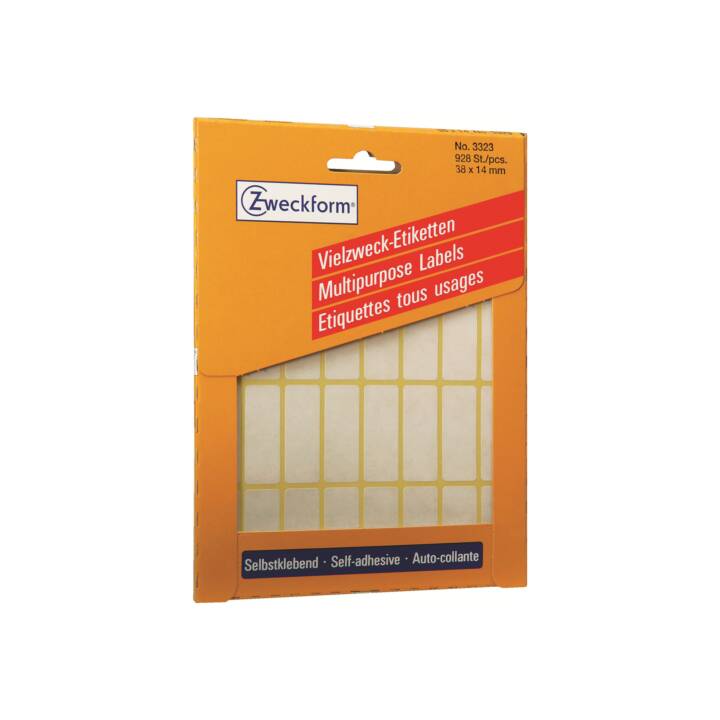 Etiketten (14 x 38 mm, 29 Stück)