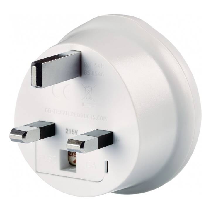 GO TRAVEL Stromadapter SwissUK (Typ J, CH / Typ G, Commonwealth